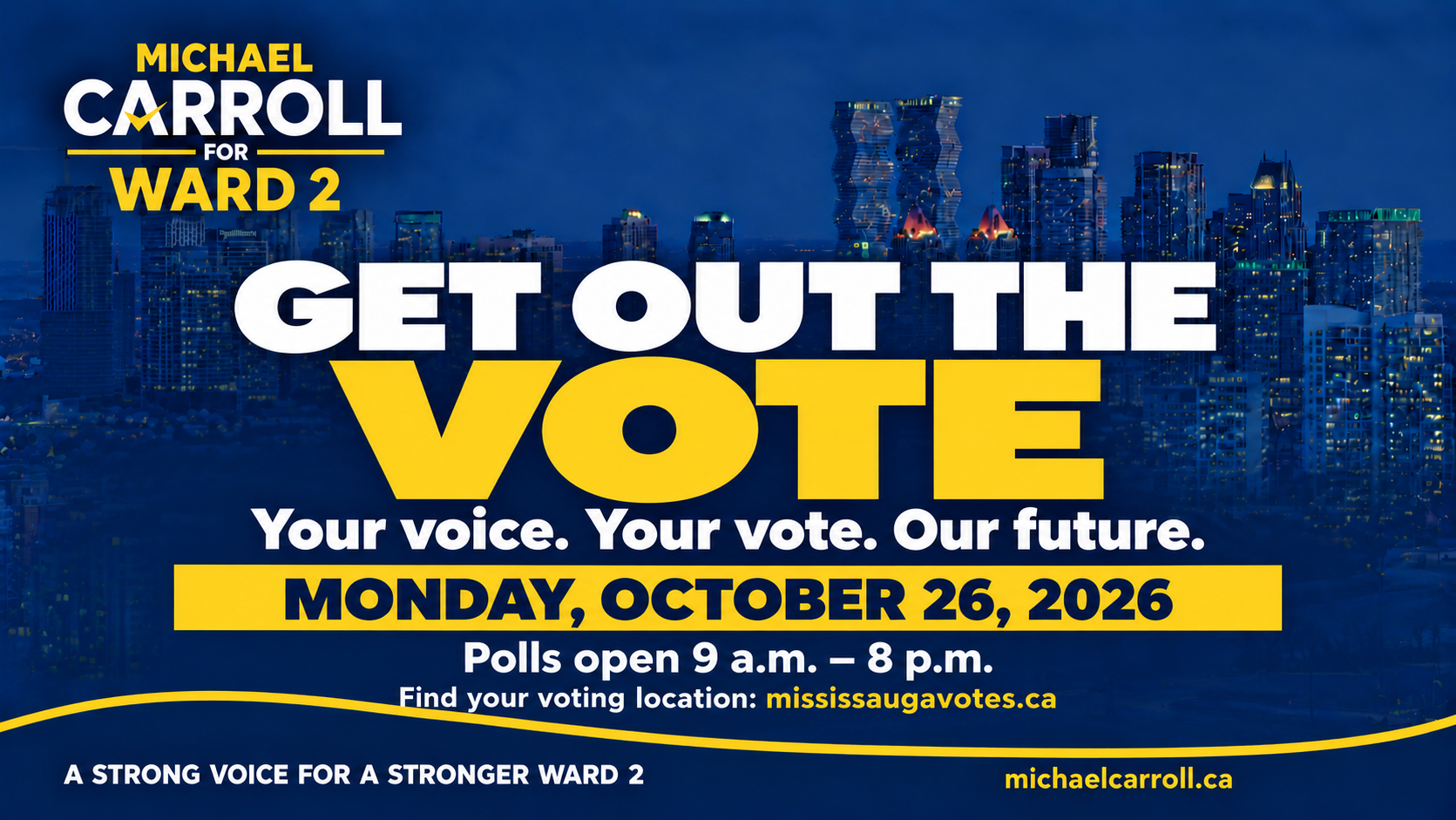 Get Out the Vote on October 26